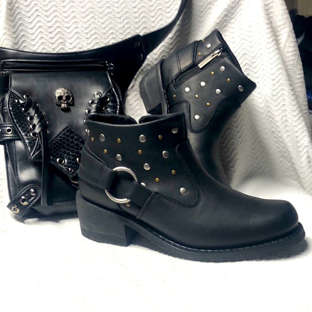 Harley Davidson booties Ladies size 9